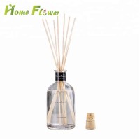 Custom 200ml Empty Cork Round Reed Diffuser Glass Bottle